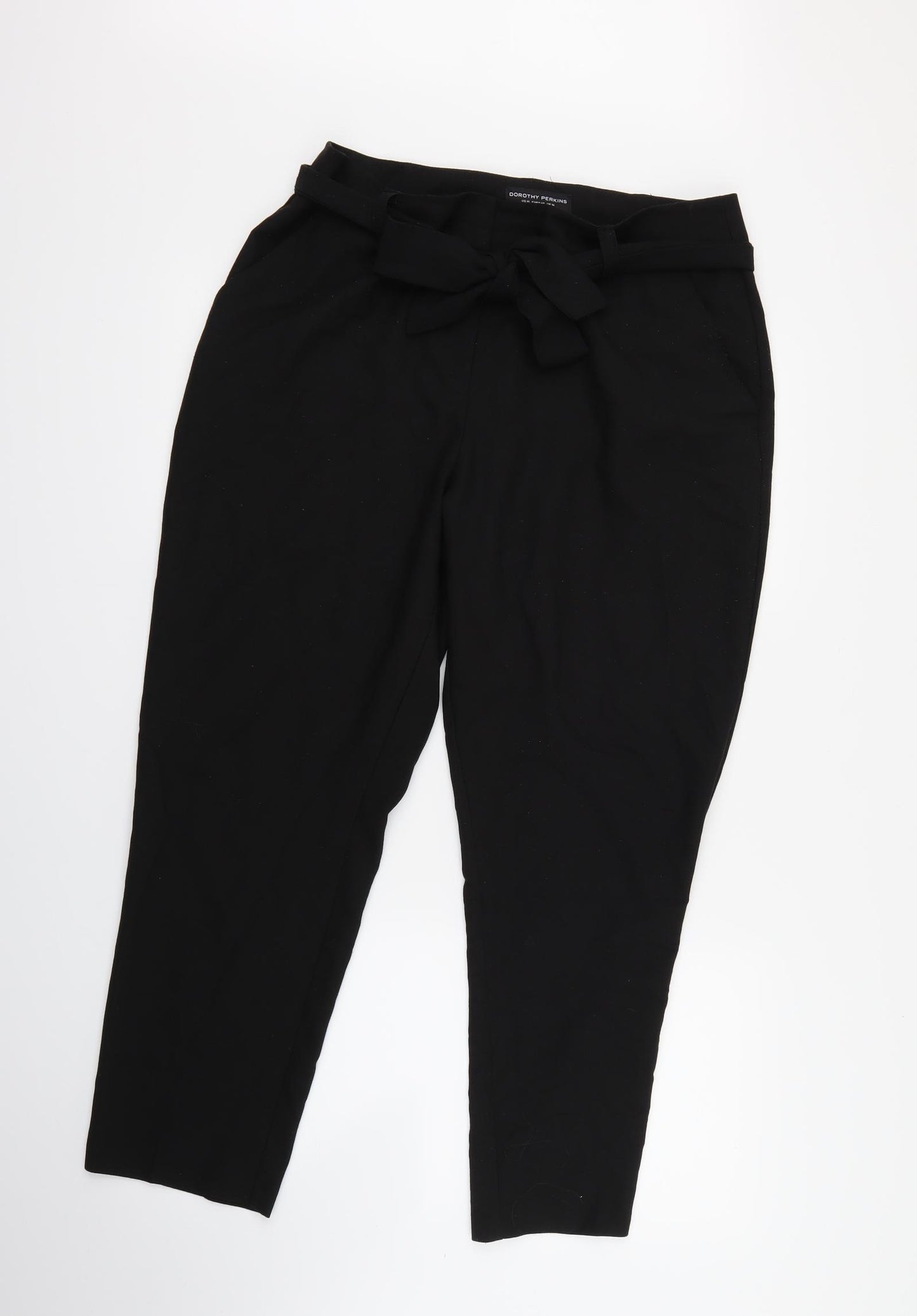 Dorothy Perkins Womens Black   Trousers  Size 14 L27 in