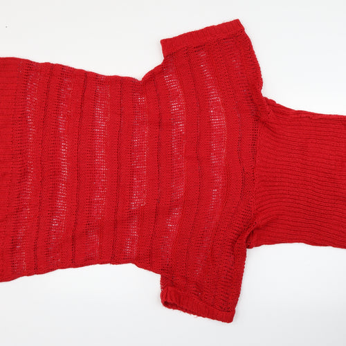 Preworn Womens Red   Pullover Jumper Size 22