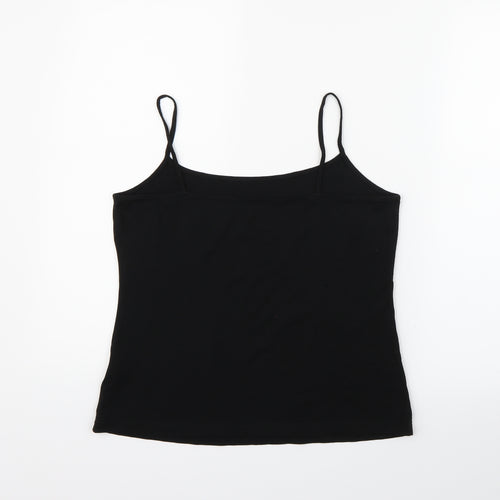 Marks and Spencer Womens Black   Henley Jumper Size 16