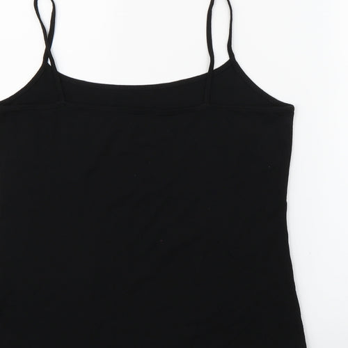 Marks and Spencer Womens Black   Henley Jumper Size 16