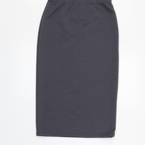 Preworn Womens Grey Plaid  Skort Skirt Size M