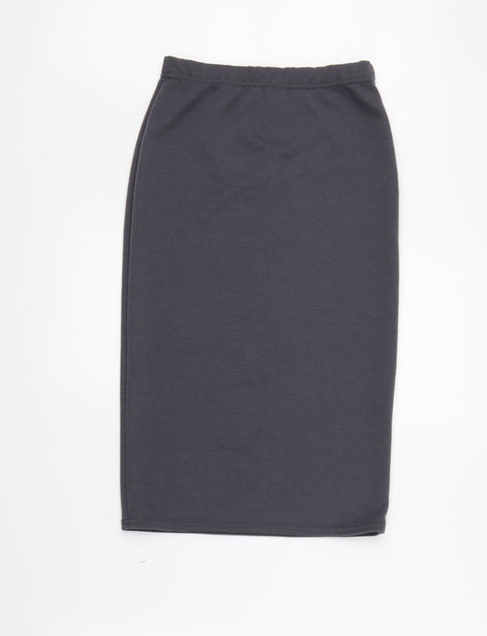 Front view of Preworn women’s grey plaid skort skirt, size M