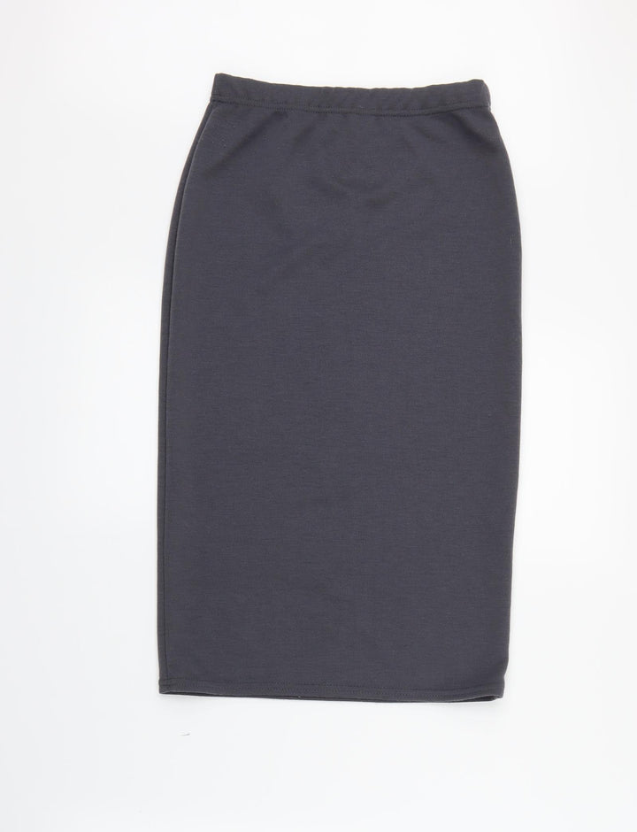 Preworn Womens Grey Plaid Skort Skirt Size M