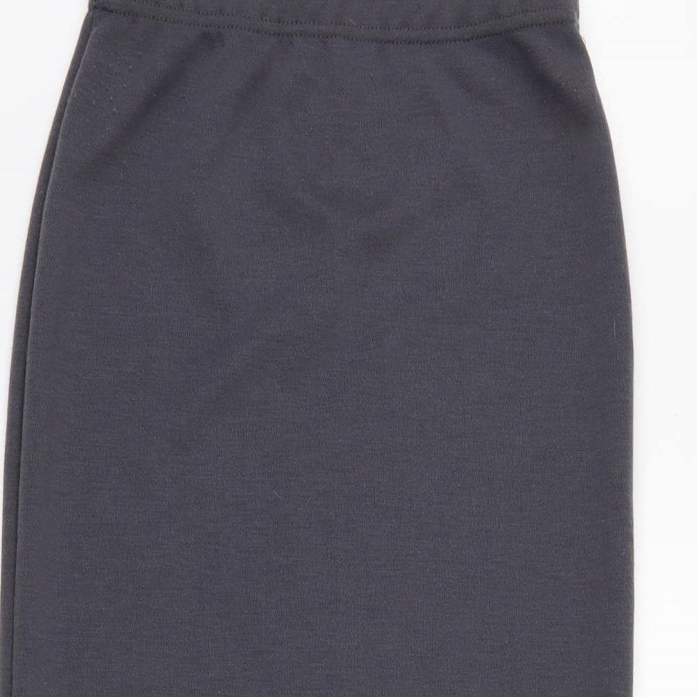 Preworn Womens Grey Plaid  Skort Skirt Size M