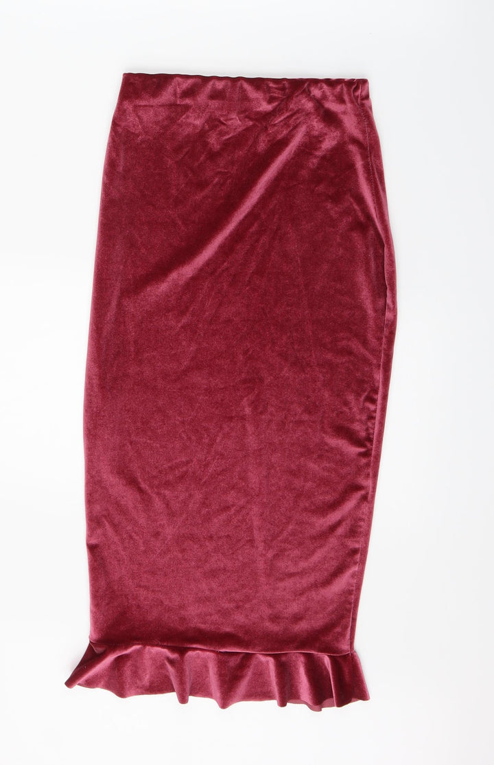 #LOTD Womens Pink Plaid  Flare Skirt Size 6