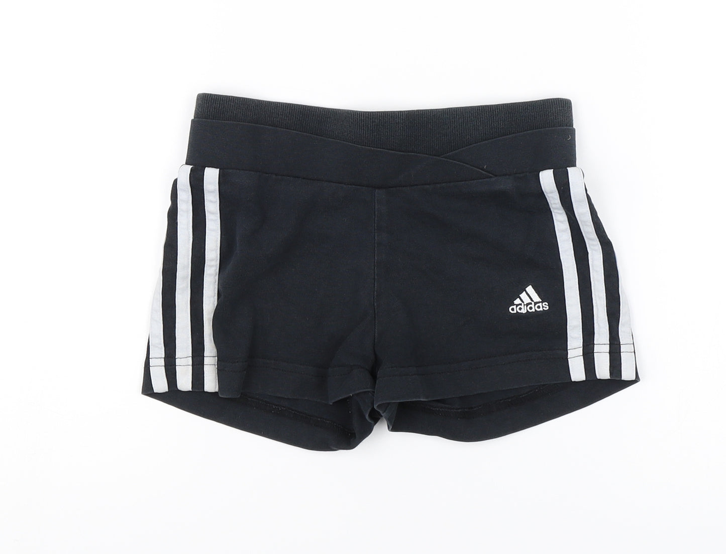 adidas Girls Blue   Sweat Shorts Size 4-5 Years