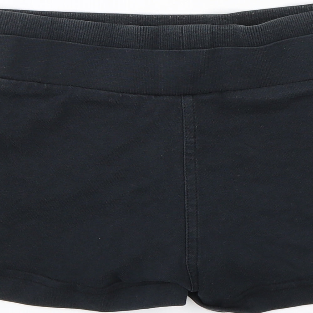 adidas Girls Blue   Sweat Shorts Size 4-5 Years