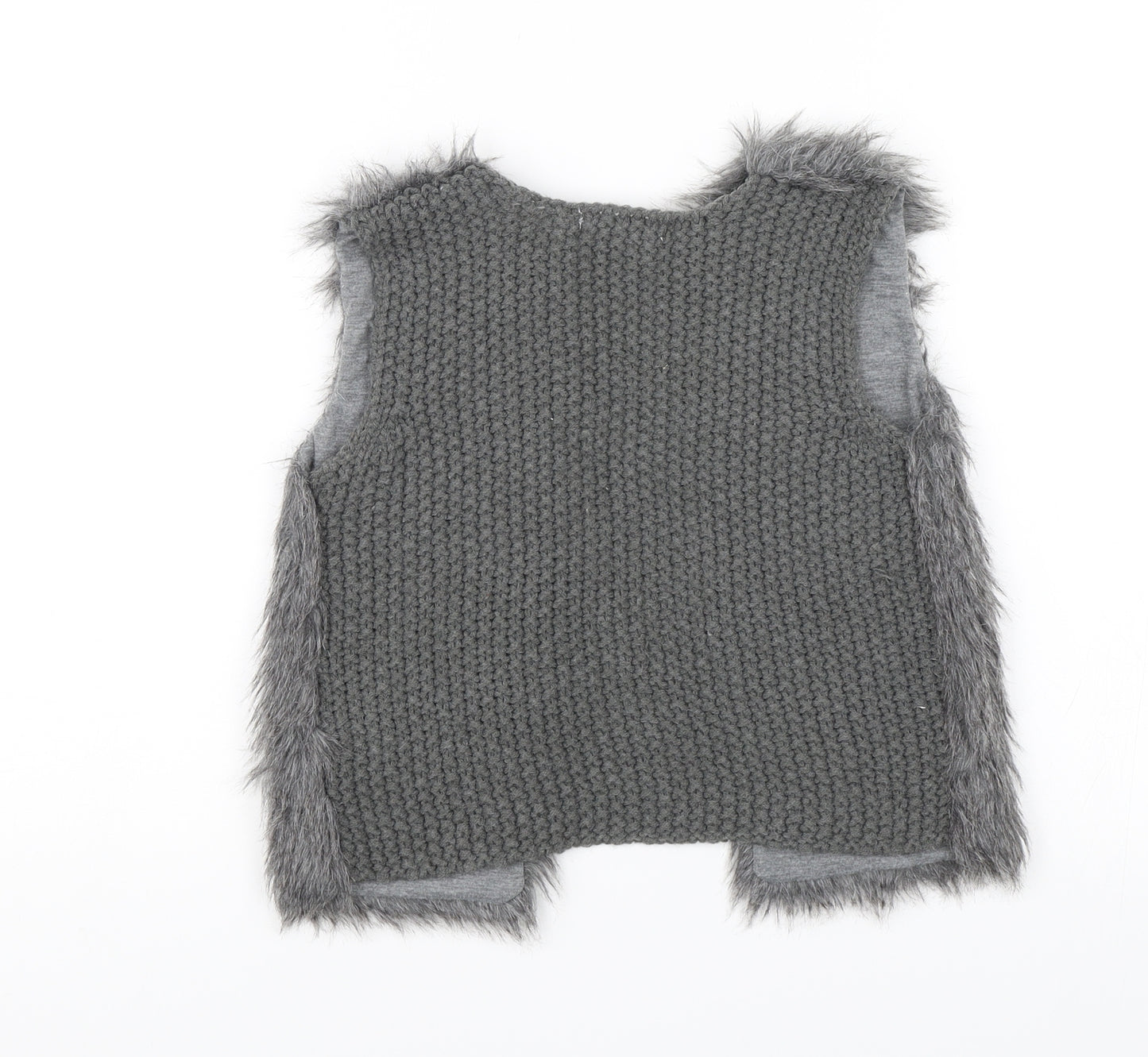 Primark Girls Grey   Shrug Jumper Size 3-4 Years