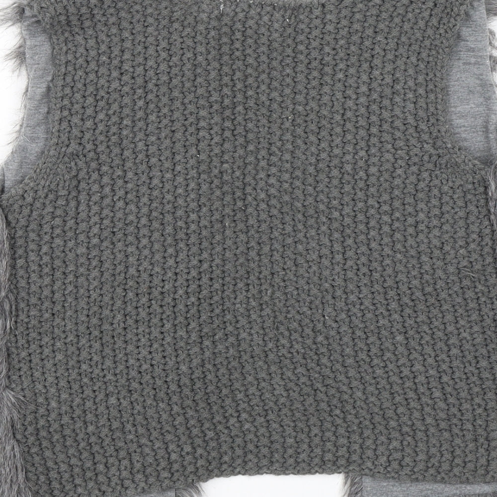 Primark Girls Grey   Shrug Jumper Size 3-4 Years