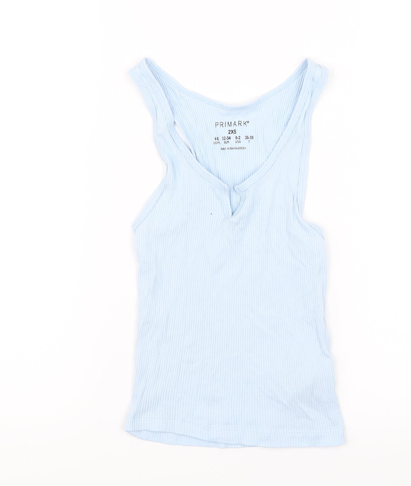 Primark Womens Blue Solid  Top Pyjama Top Size 4