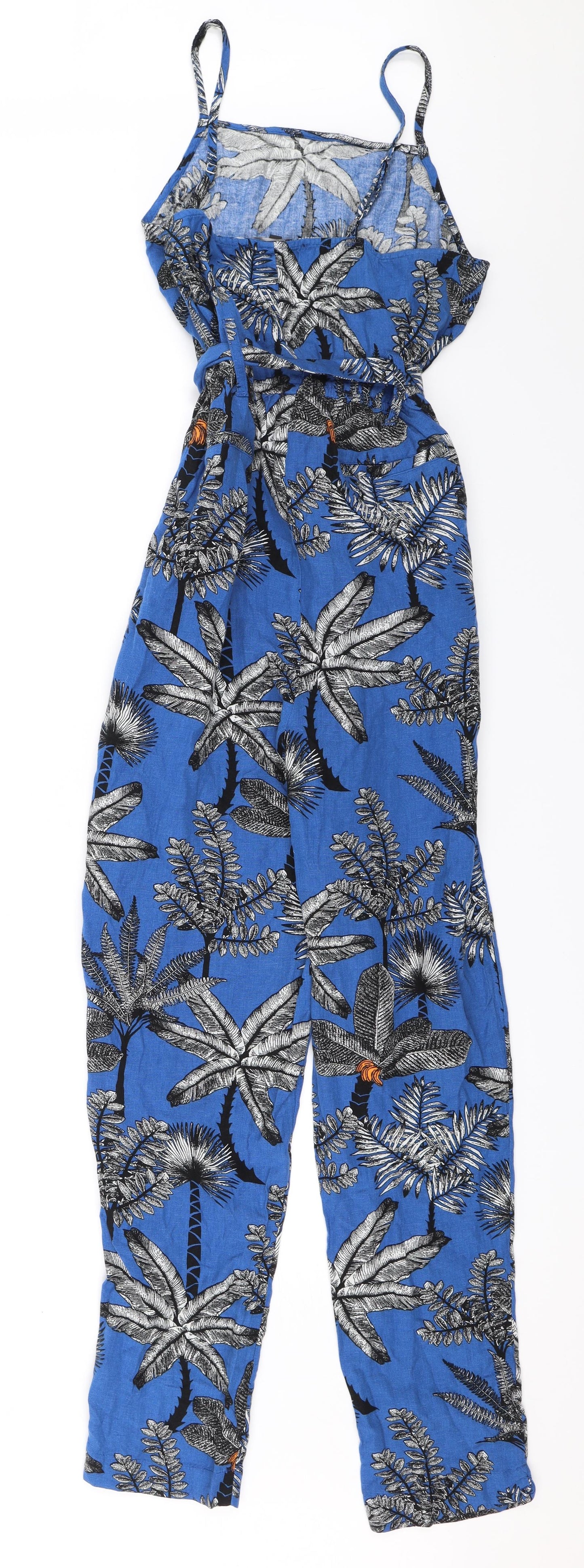 Emma Willis Womens Blue Floral  Jumpsuit Outfit/Set Size 6