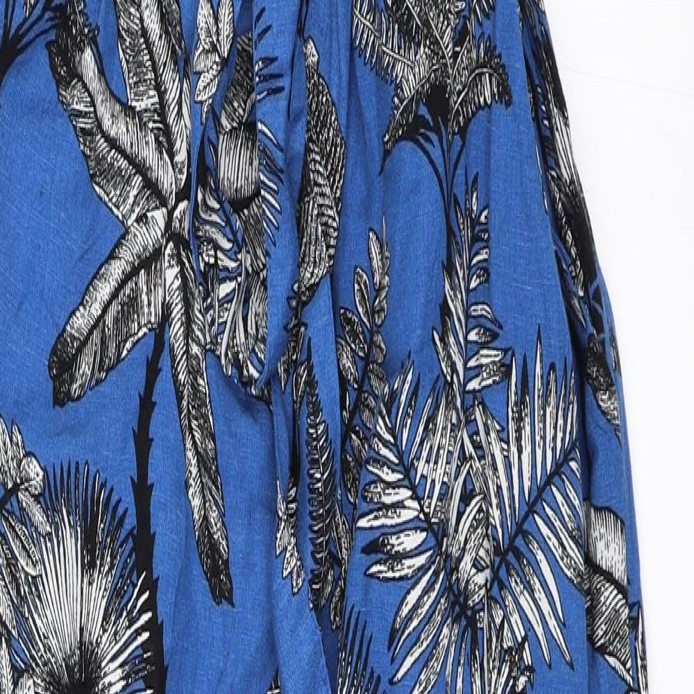 Emma Willis Womens Blue Floral  Jumpsuit Outfit/Set Size 6