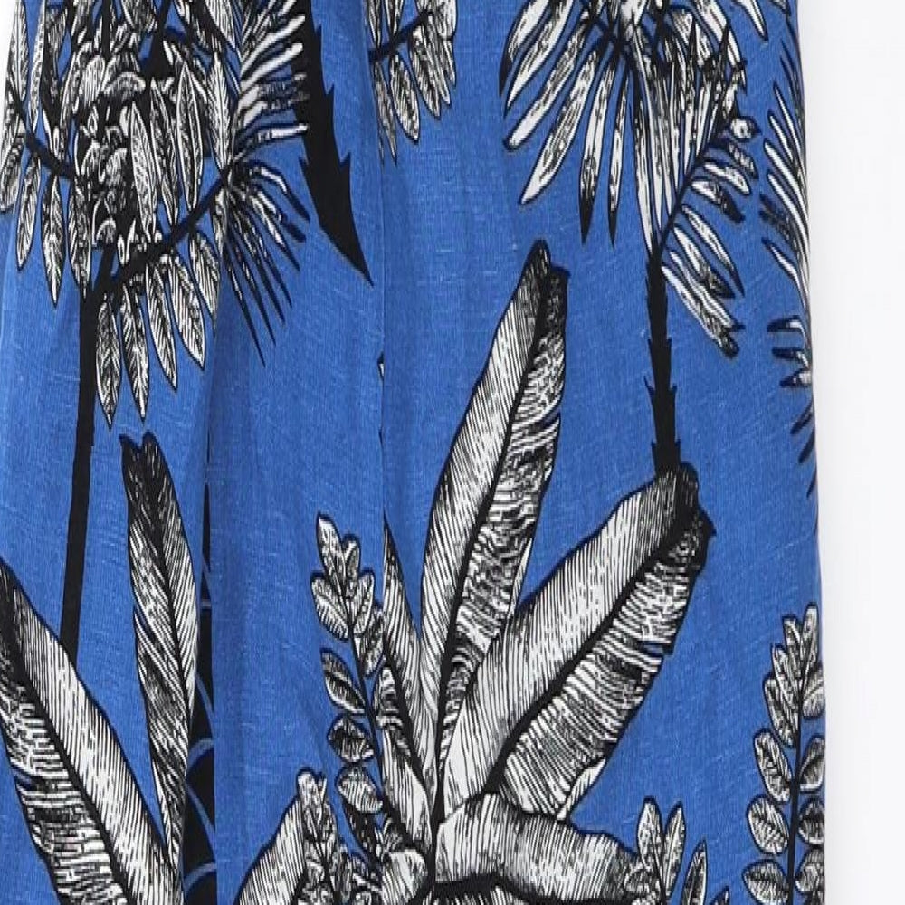 Emma Willis Womens Blue Floral  Jumpsuit Outfit/Set Size 6