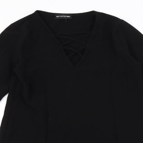 PRETTYLITTLETHING Womens Black   Shift  Size 6