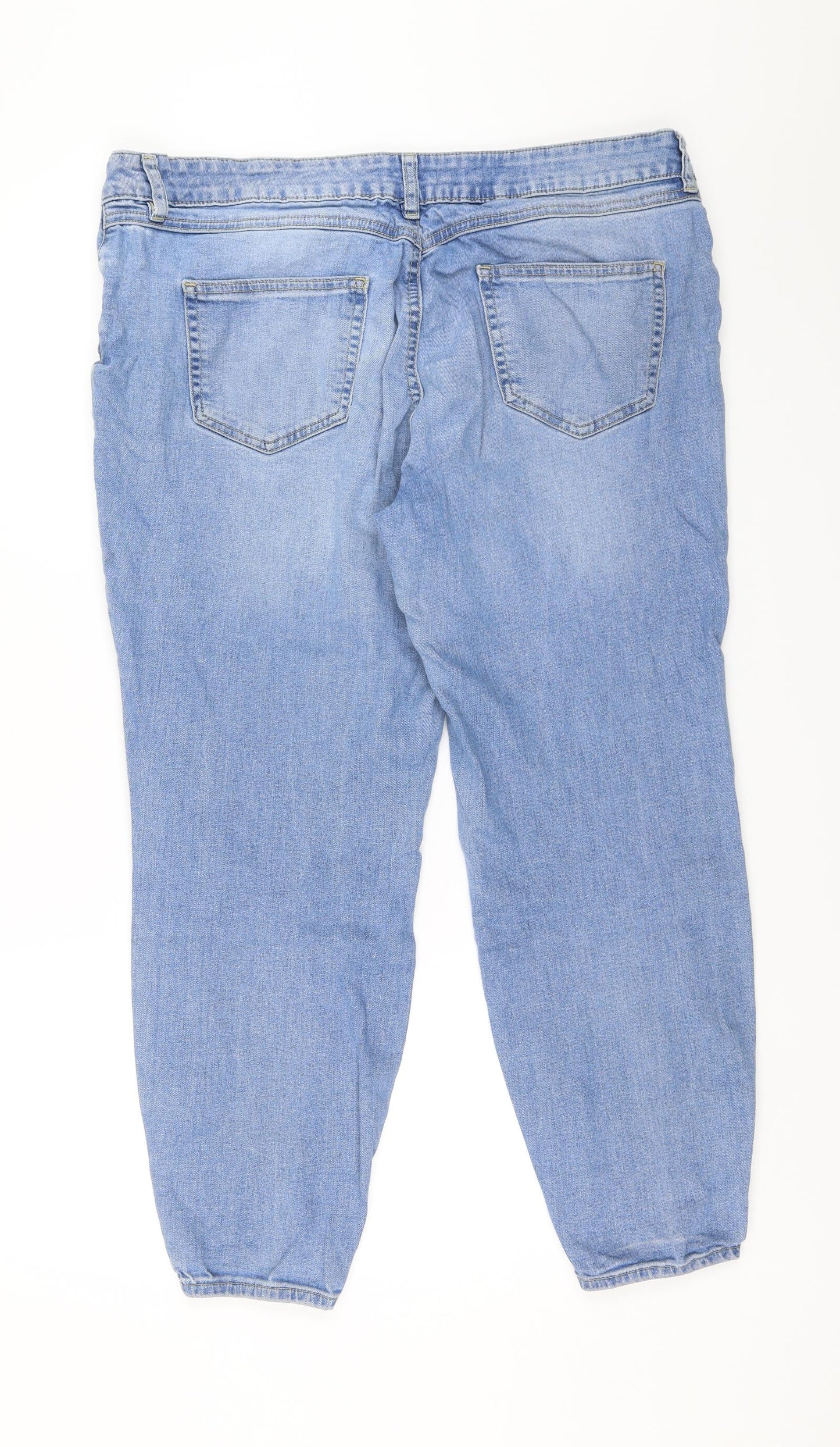 TU Womens Blue  Denim Straight Jeans Size 16 L24 in