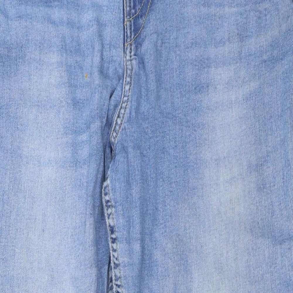 TU Womens Blue  Denim Straight Jeans Size 16 L24 in