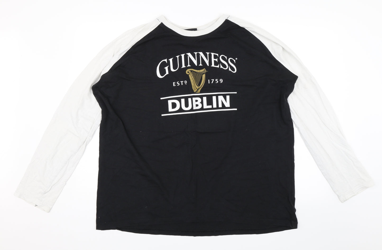 Guiness Mens Black    T-Shirt Size 2XL