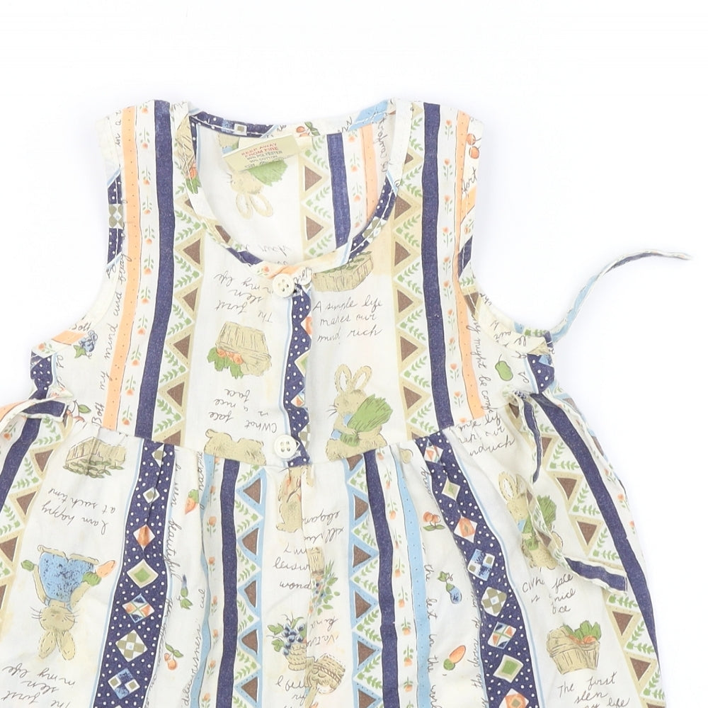 Bee Bo Baby Blue   Romper Outfit/Set Size 12-18 Months  - Rabbits