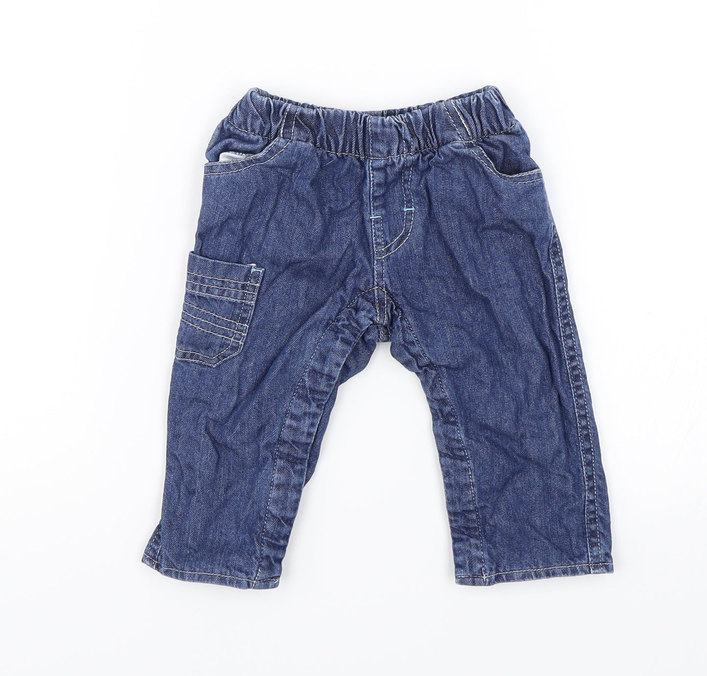 Vertbaudet Baby Blue   Jogger Jeans Size 6-9 Months