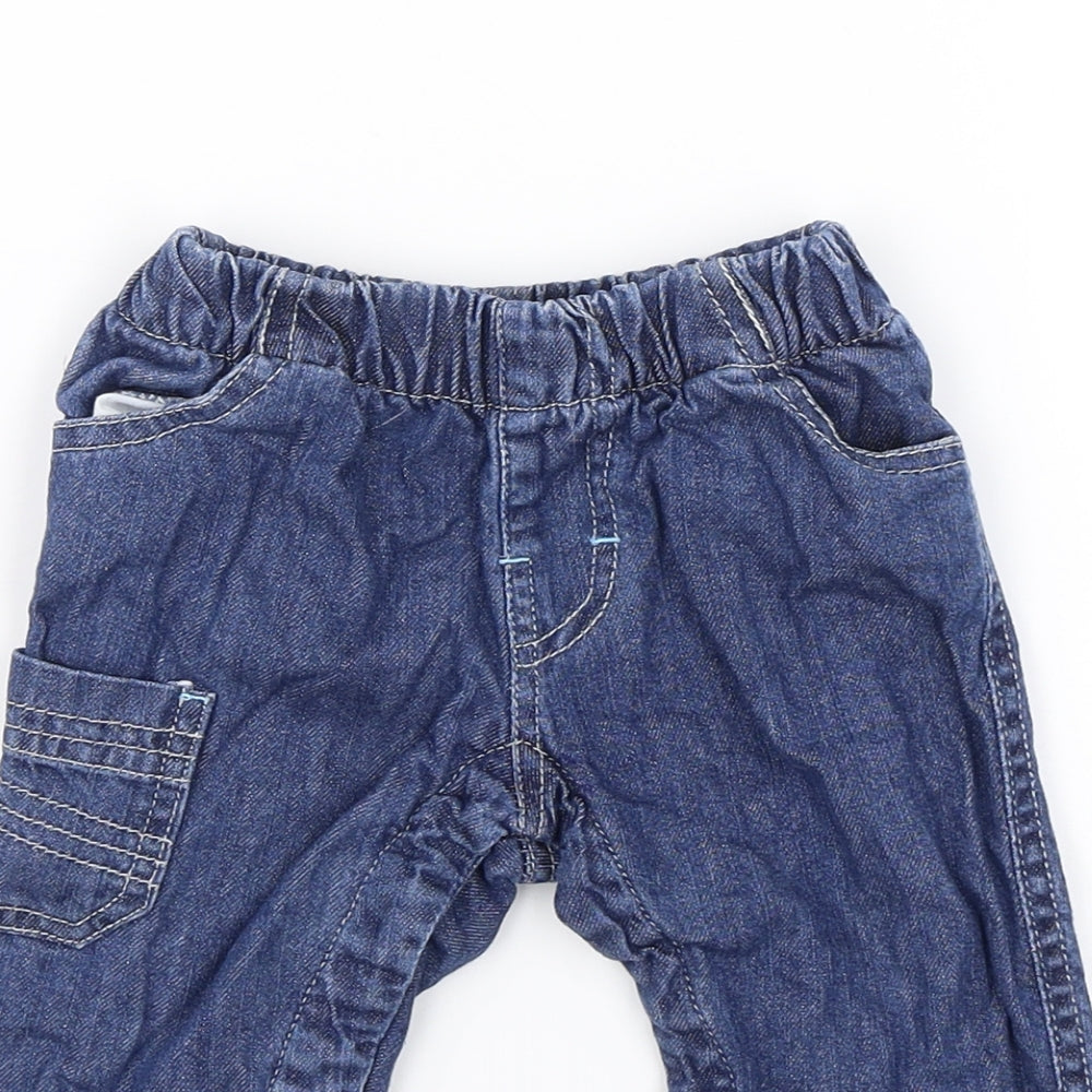 Vertbaudet Baby Blue   Jogger Jeans Size 6-9 Months