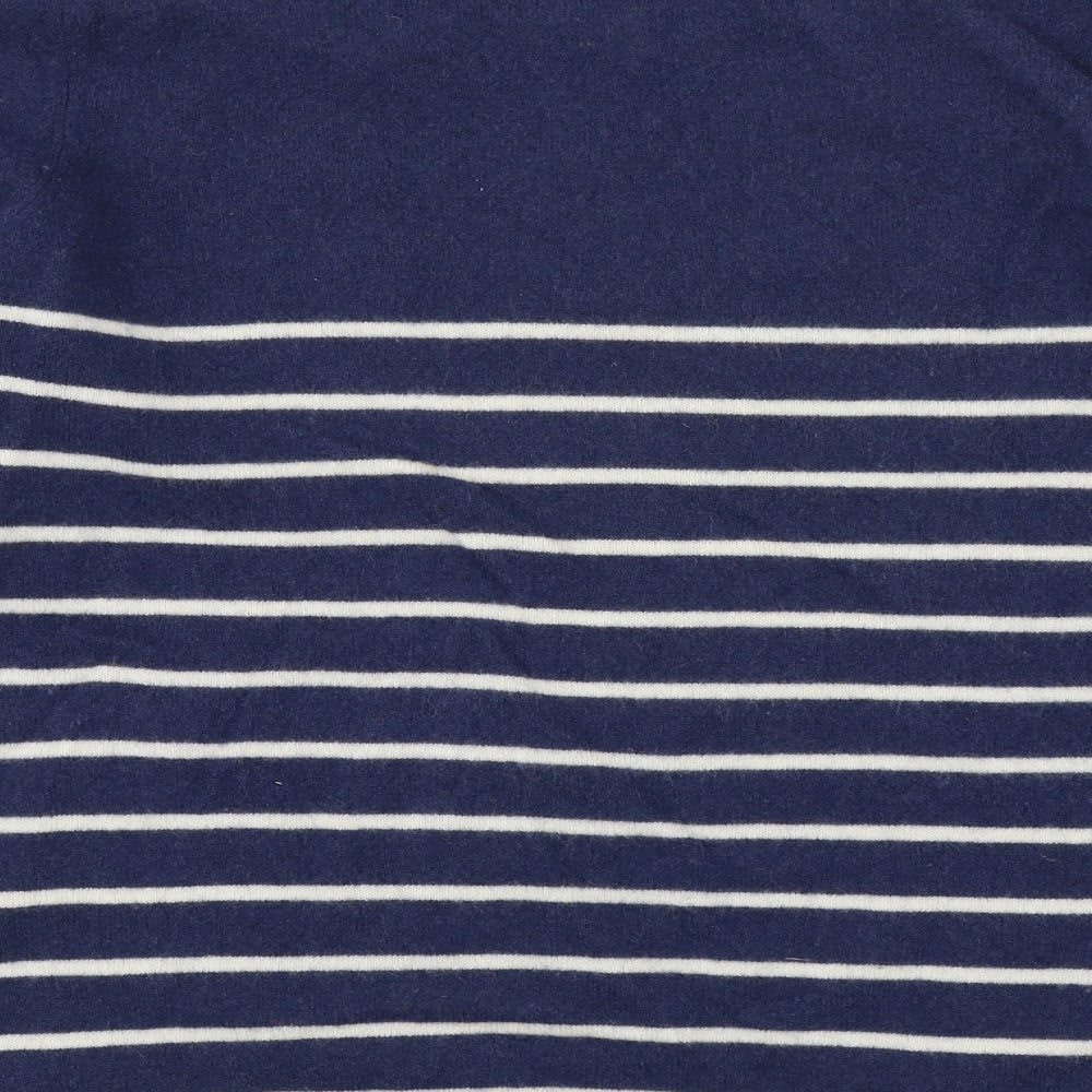 John Lewis Womens Blue Striped  Pullover Jumper Size 14