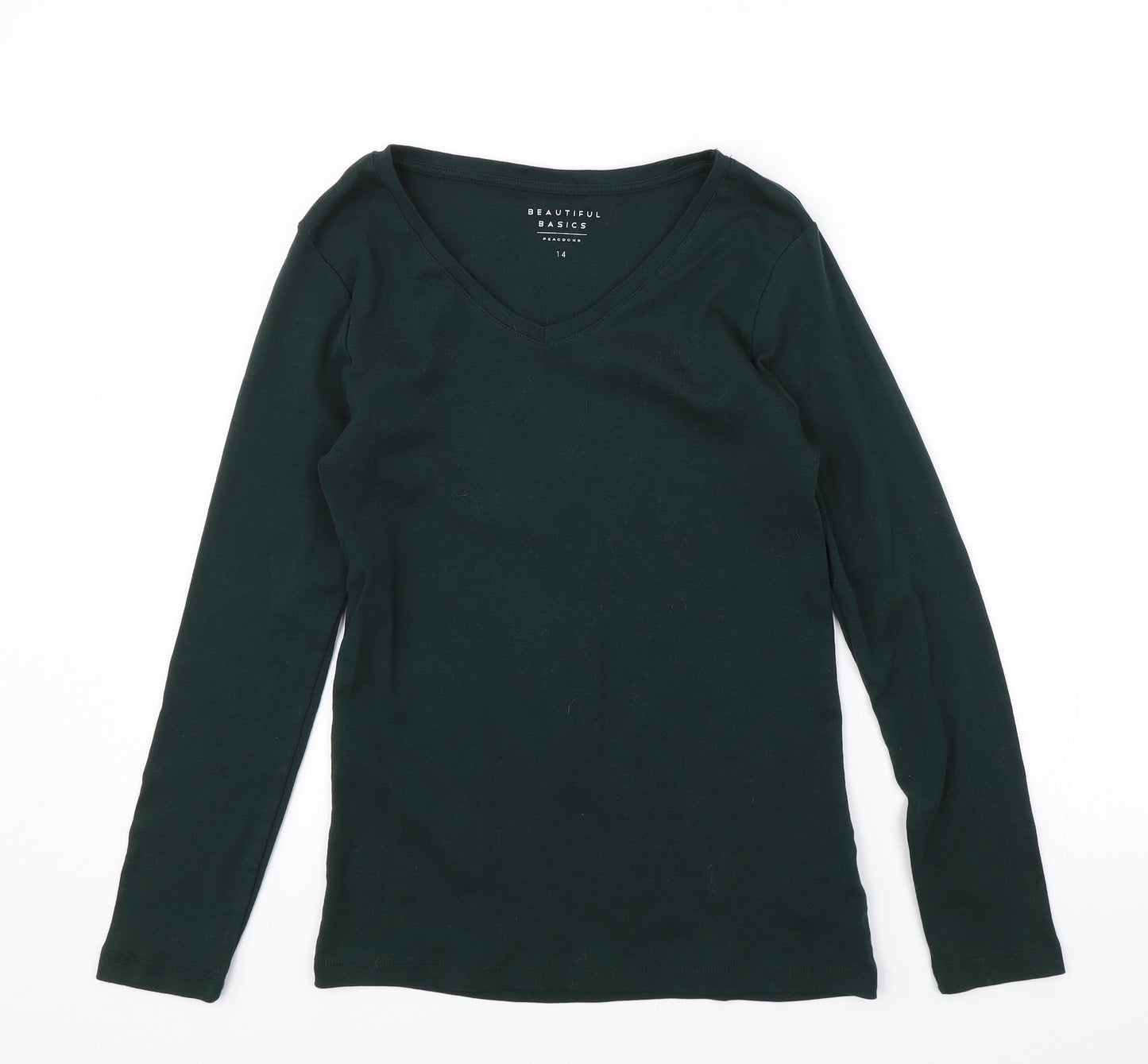 Peacocks Womens Green   Jersey T-Shirt Size 14
