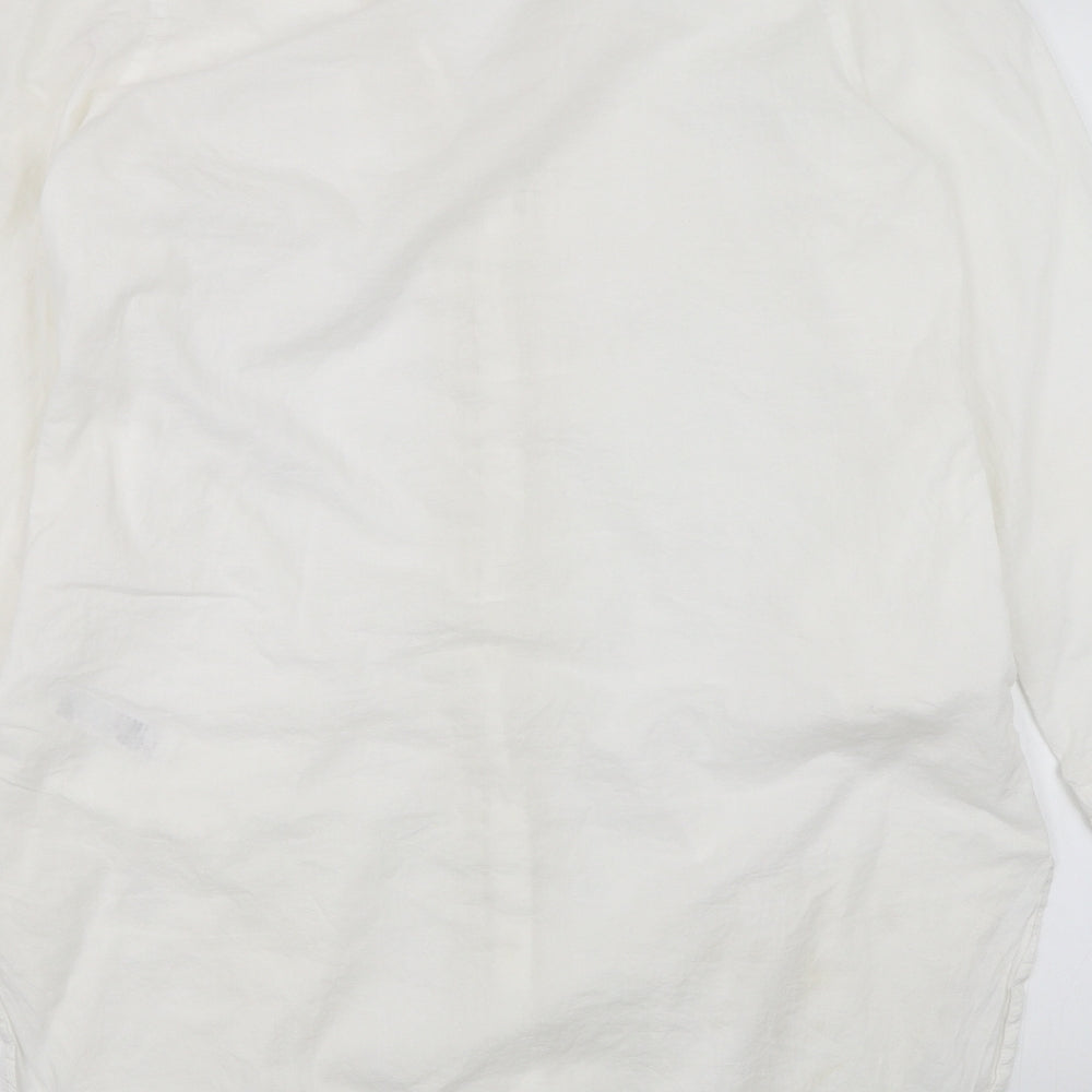 Accessorize Womens White   Basic Button-Up Size M