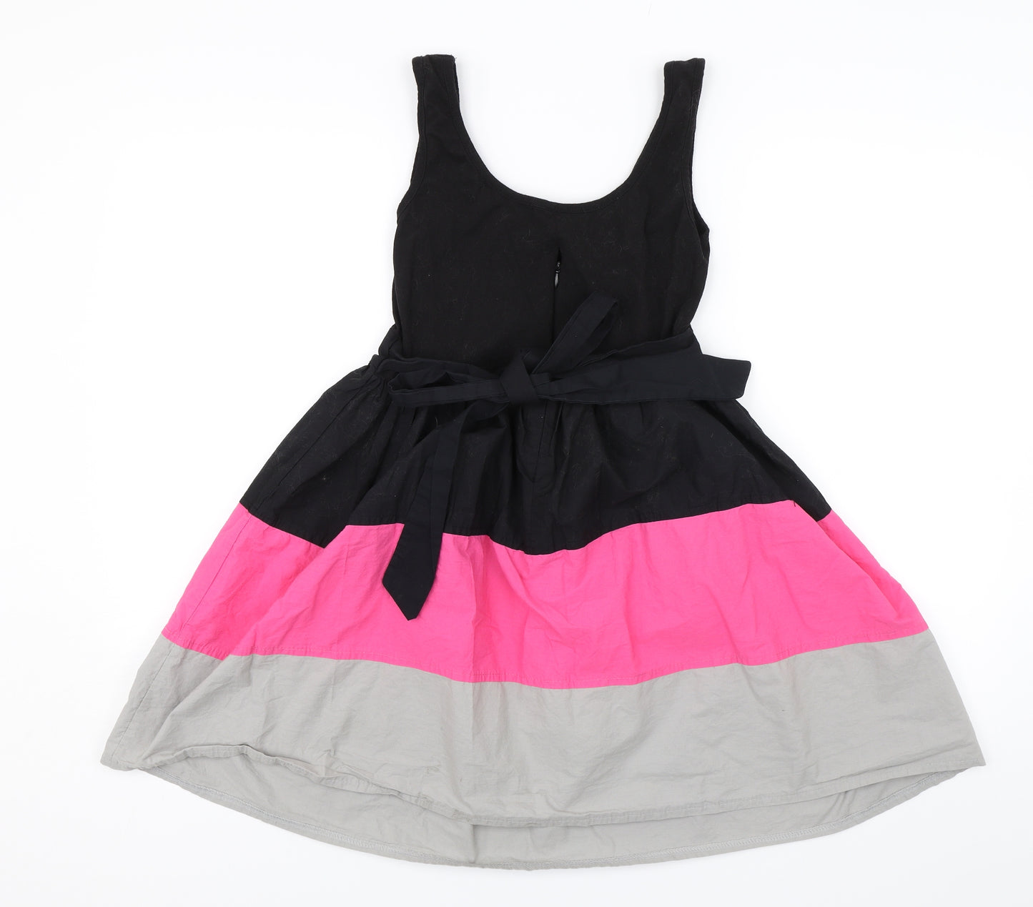 Amour Womens Black Striped  Shift  Size 10