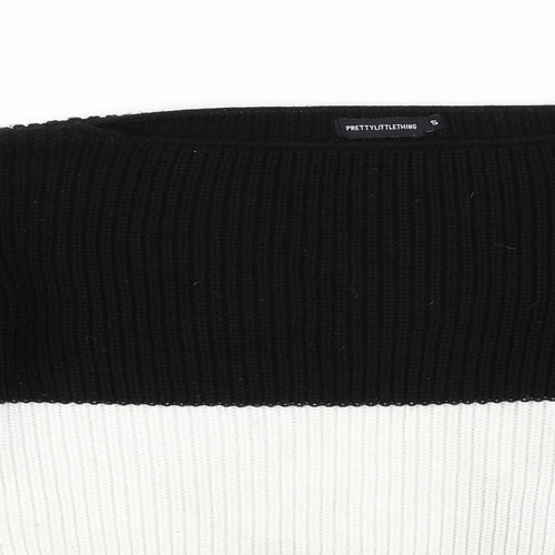 PRETTYLITTLETHING Womens Black   Pullover Jumper Size S