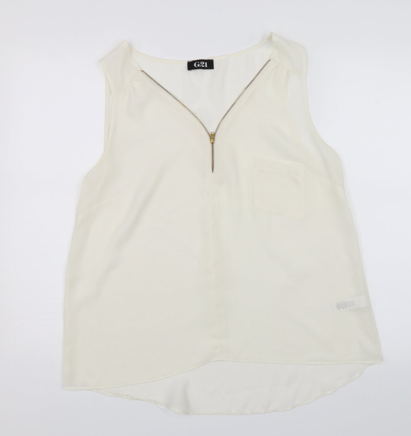 G21 Womens White   Basic Blouse Size 14