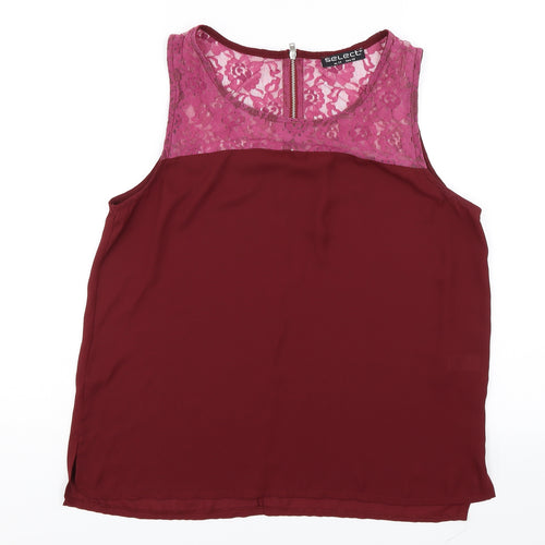 Select Womens Red   Basic Blouse Size 14