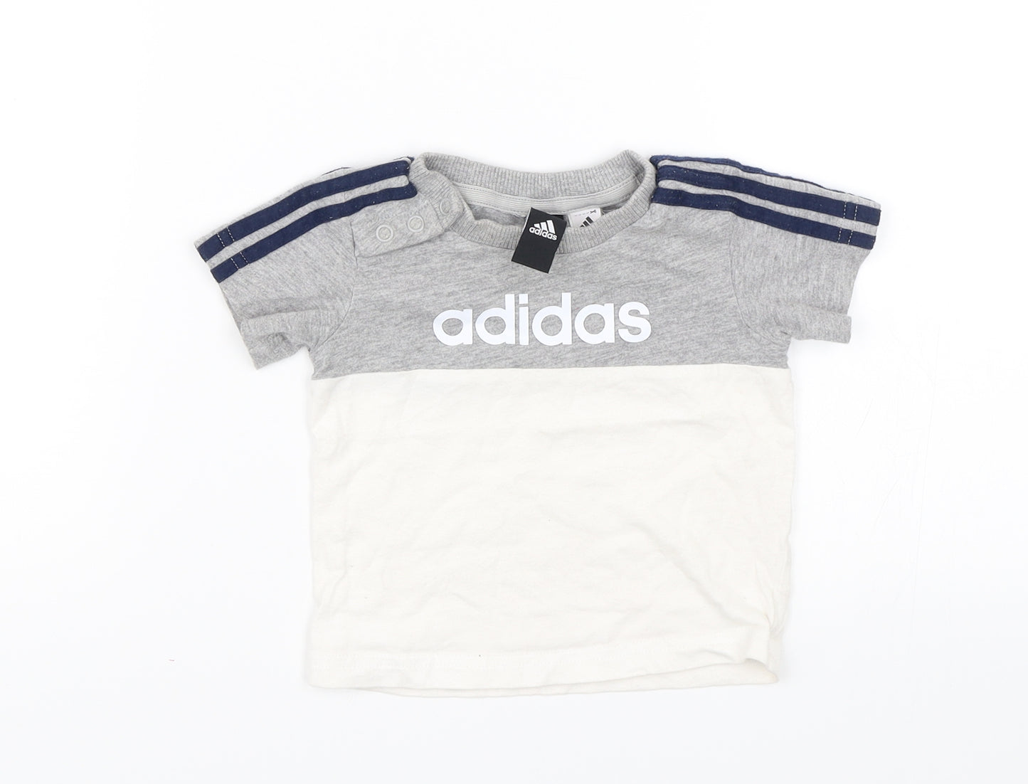 adidas Baby White   Basic T-Shirt Size 3-6 Months