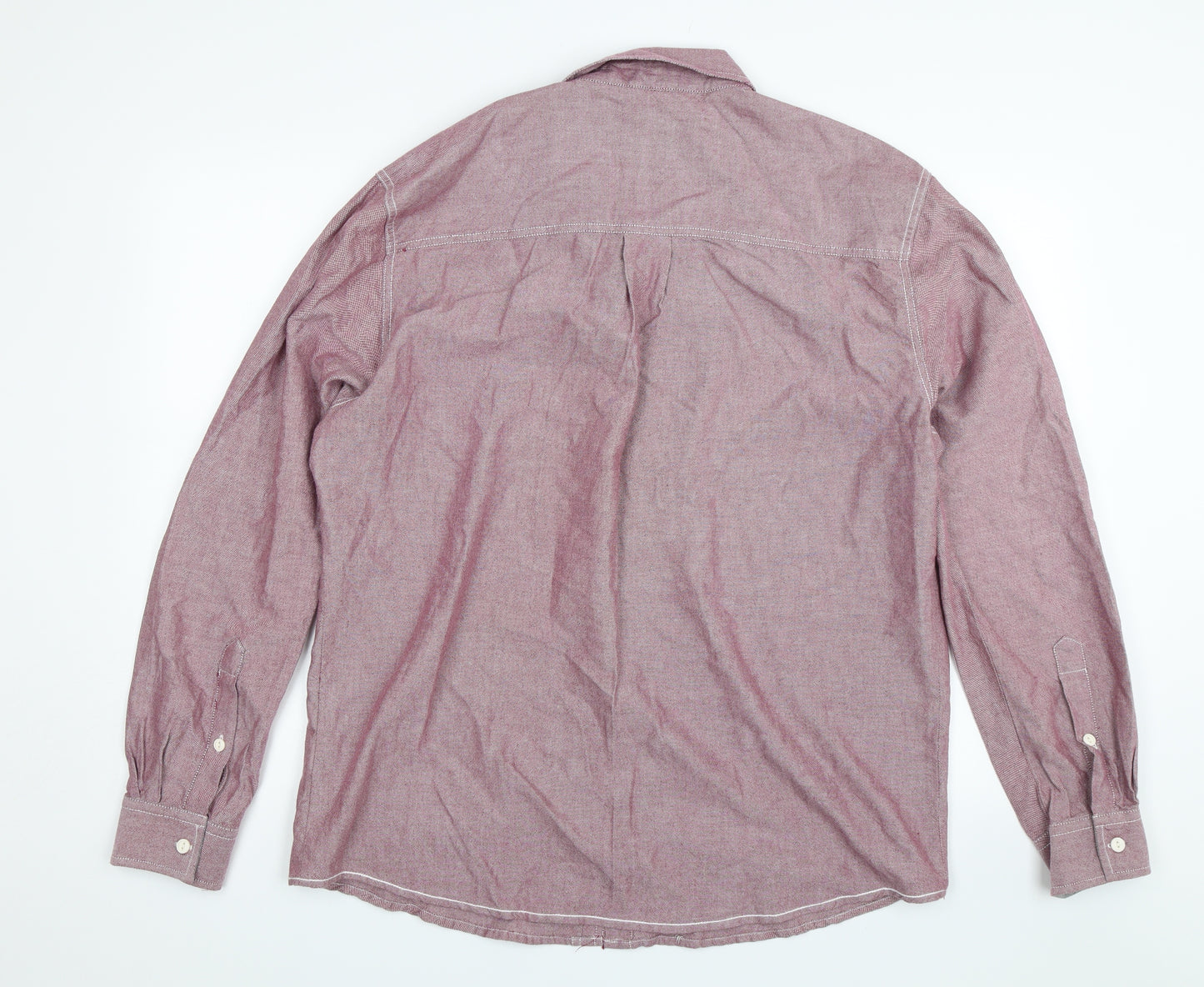 Peacocks Mens Pink    Button-Up Size XL