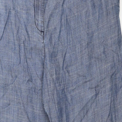 M&S Womens Blue   Trousers  Size 16 L26 in