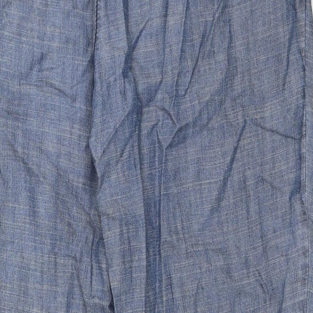 M&S Womens Blue   Trousers  Size 16 L26 in