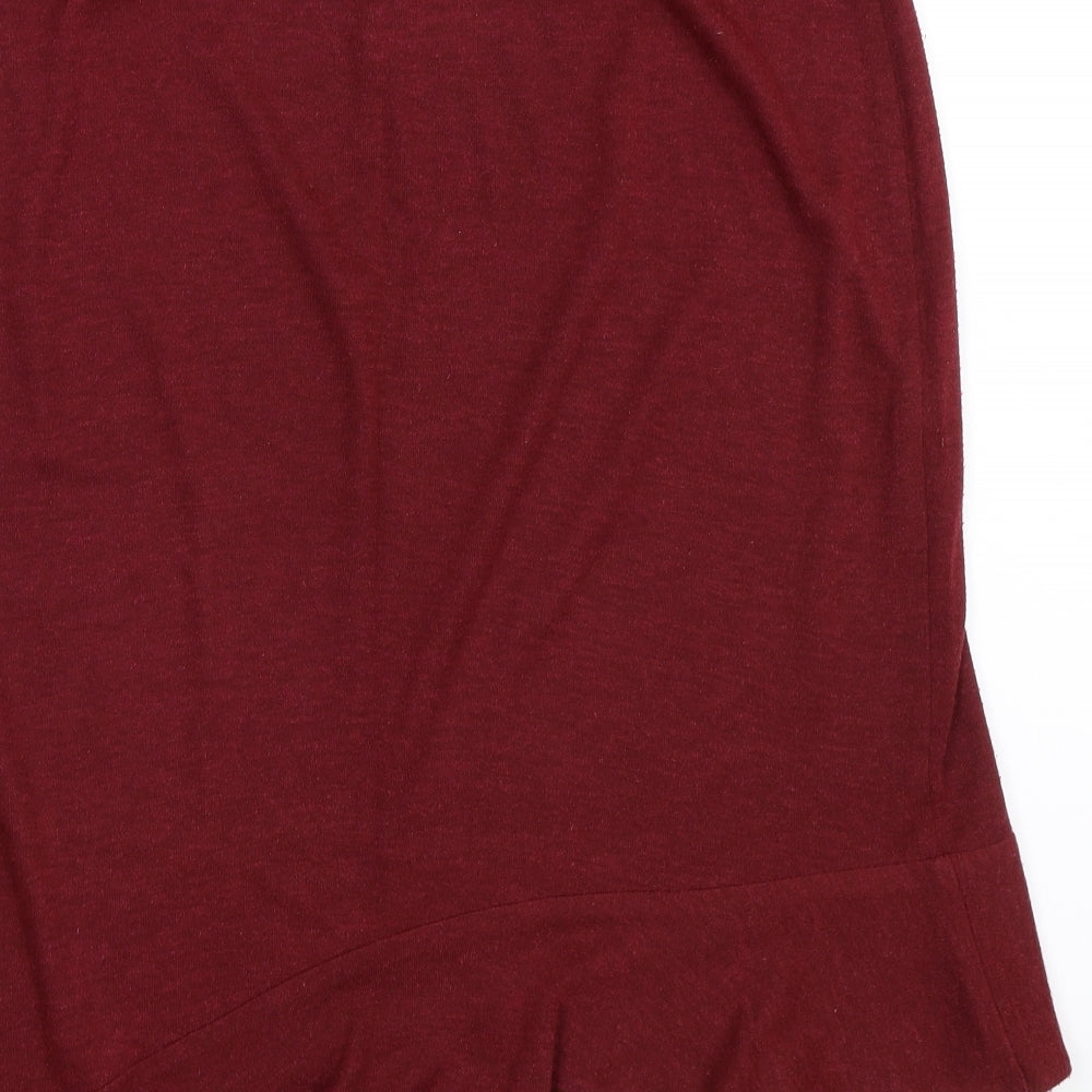AMARANTO Womens Red   A-Line Skirt Size 12
