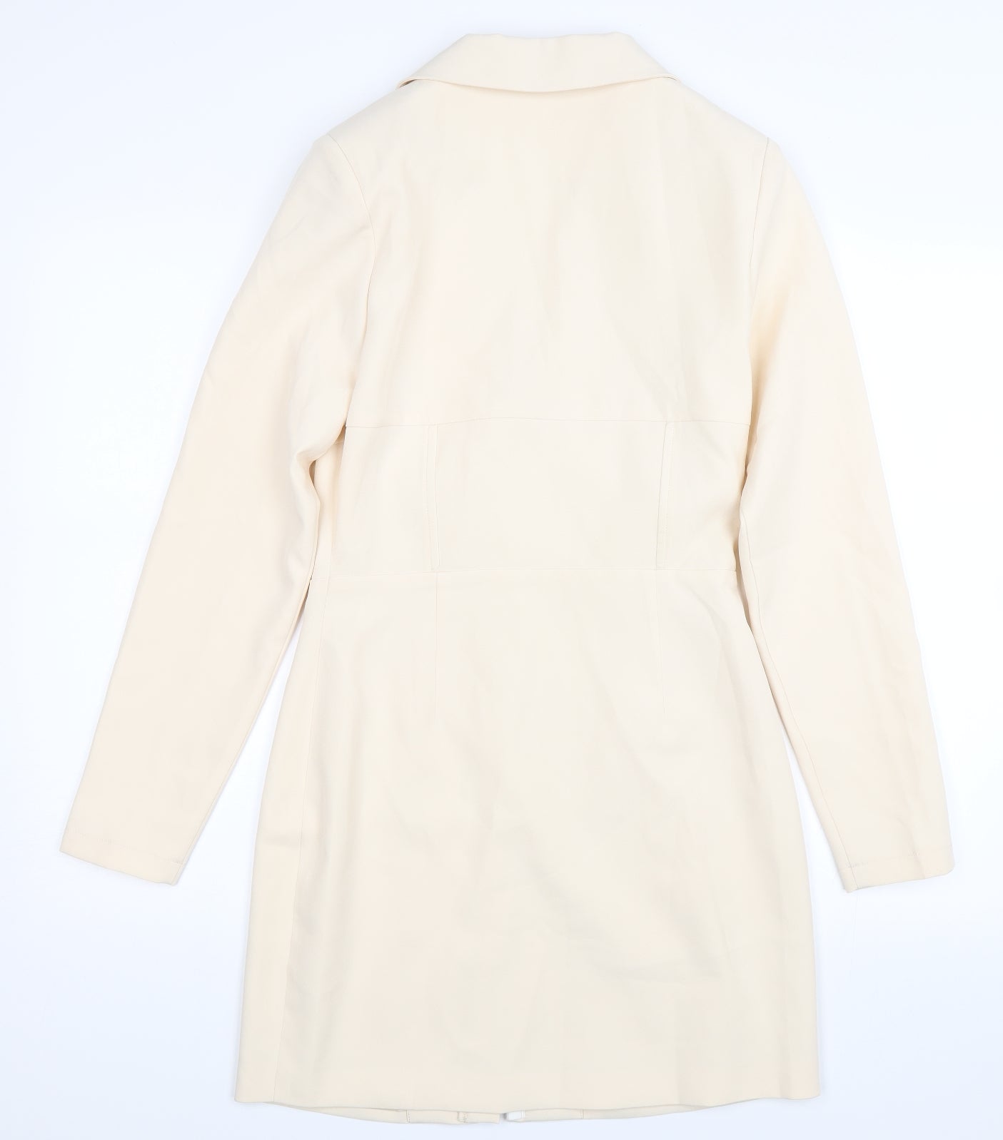 Missguided Womens White   Jacket Dress  Size 8