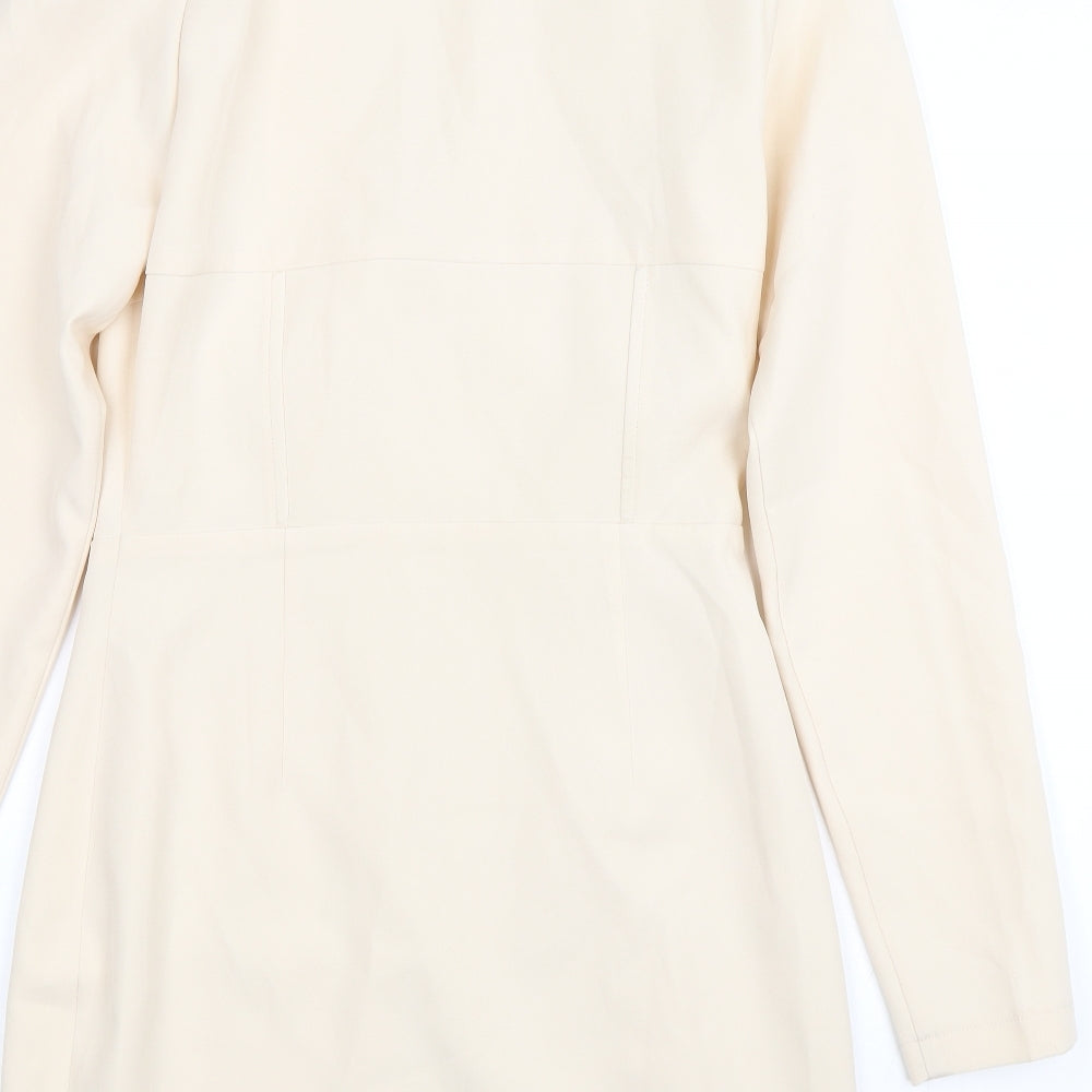 Missguided Womens White   Jacket Dress  Size 8