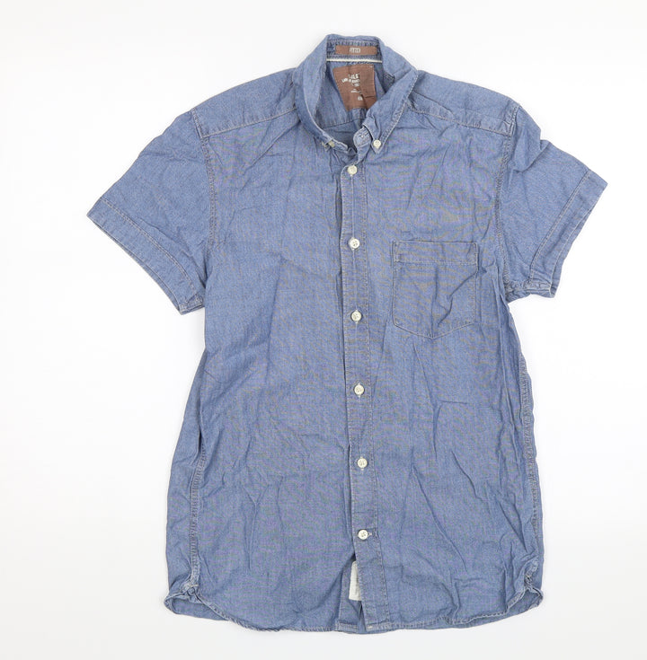 H&M Mens Blue    Button-Up Size S