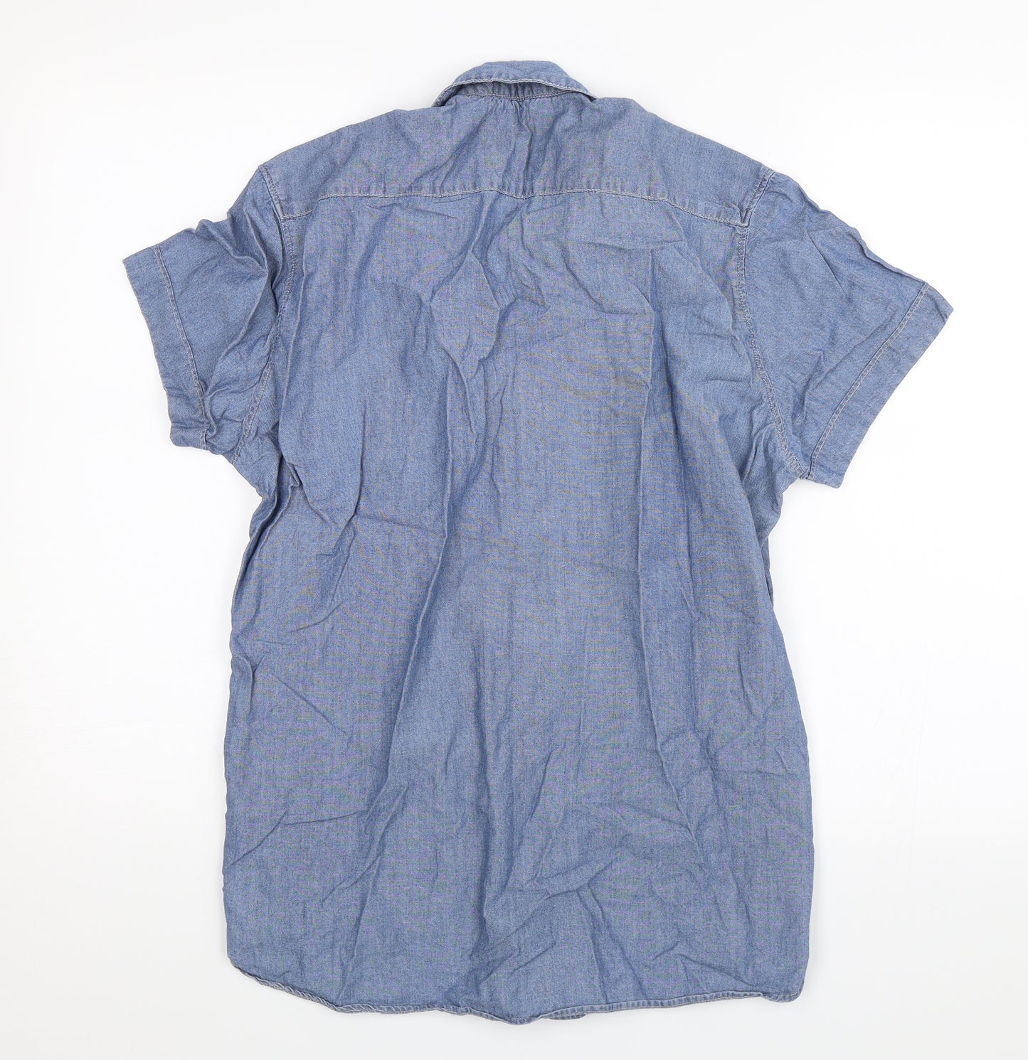 H&M Mens Blue    Button-Up Size S