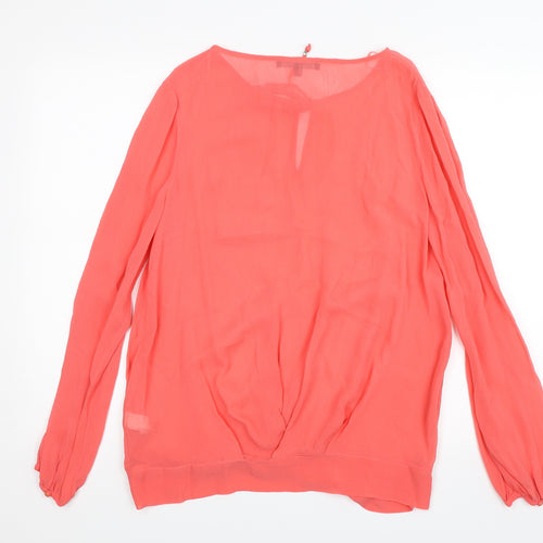 NEXT Womens Orange   Basic Blouse Size 10