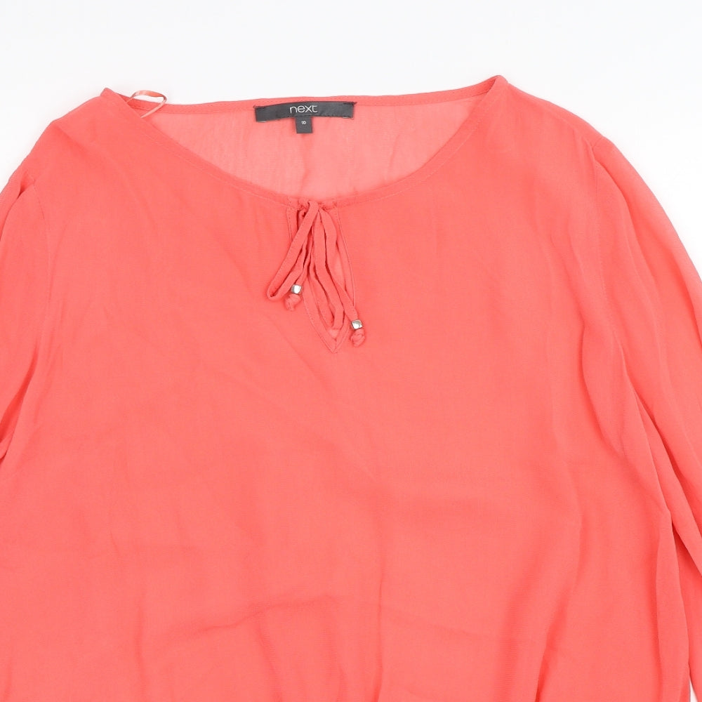 NEXT Womens Orange   Basic Blouse Size 10
