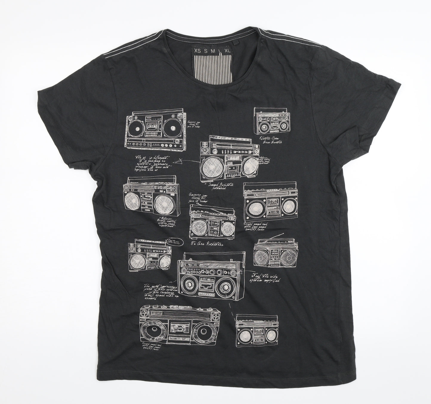 Cedar Wood State Mens Grey    T-Shirt Size L  - Radios