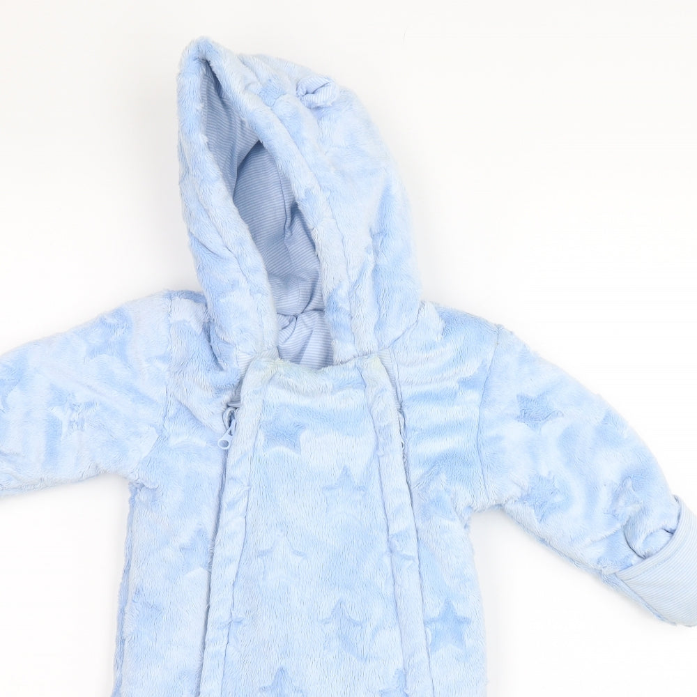 George Baby Black   Jacket Snowsuit Size 6-9 Months  - Stars