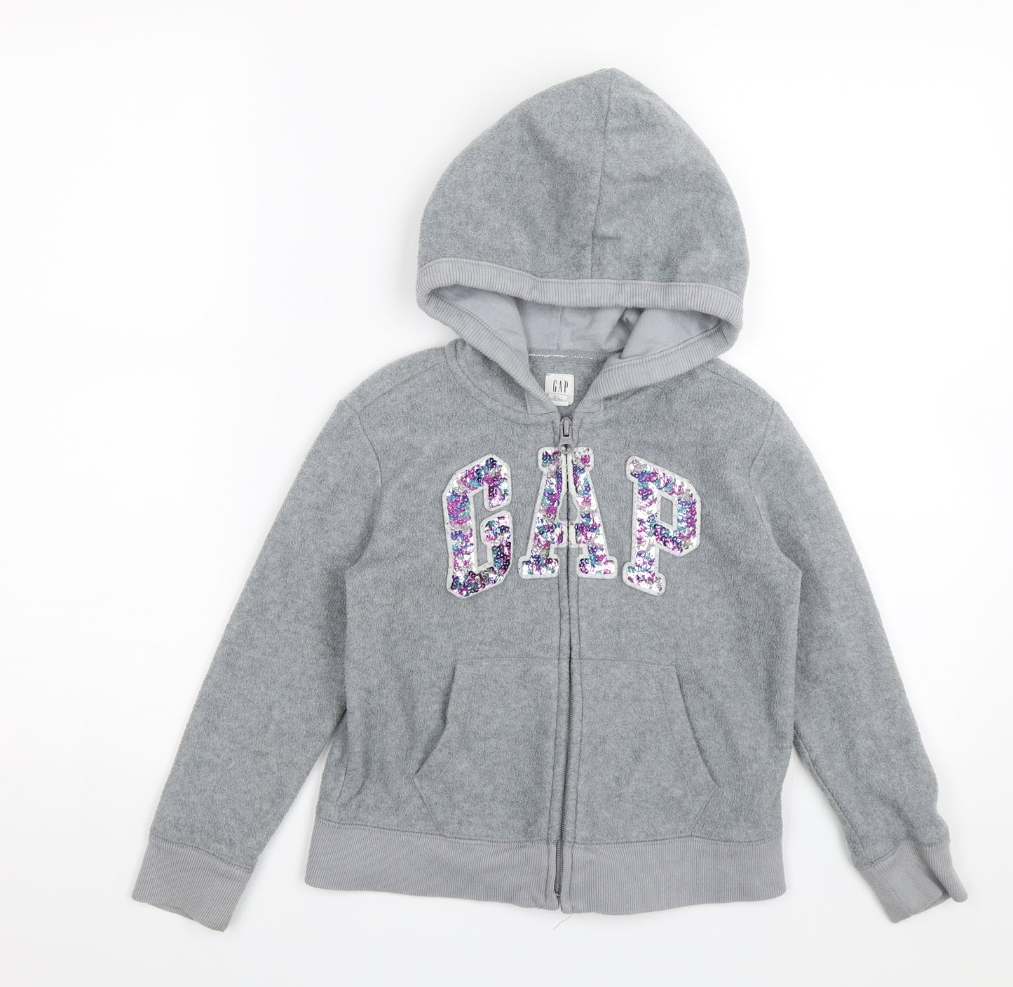 Gap Girls Grey   Full Zip Hoodie Size 6-7 Years