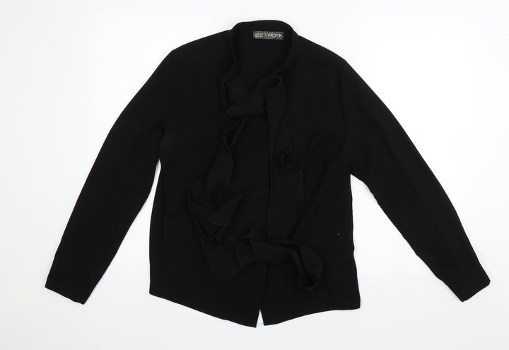QED London Womens Black   Basic Button-Up Size 10