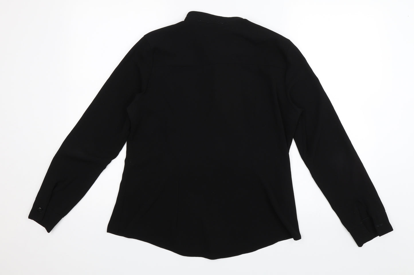 QED London Womens Black   Basic Button-Up Size 10