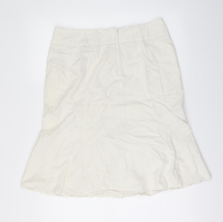 George Womens Beige Flare Skirt Size 14