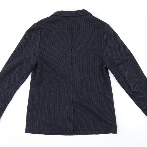Zara Boys Blue Houndstooth  Jacket  Size 13-14 Years