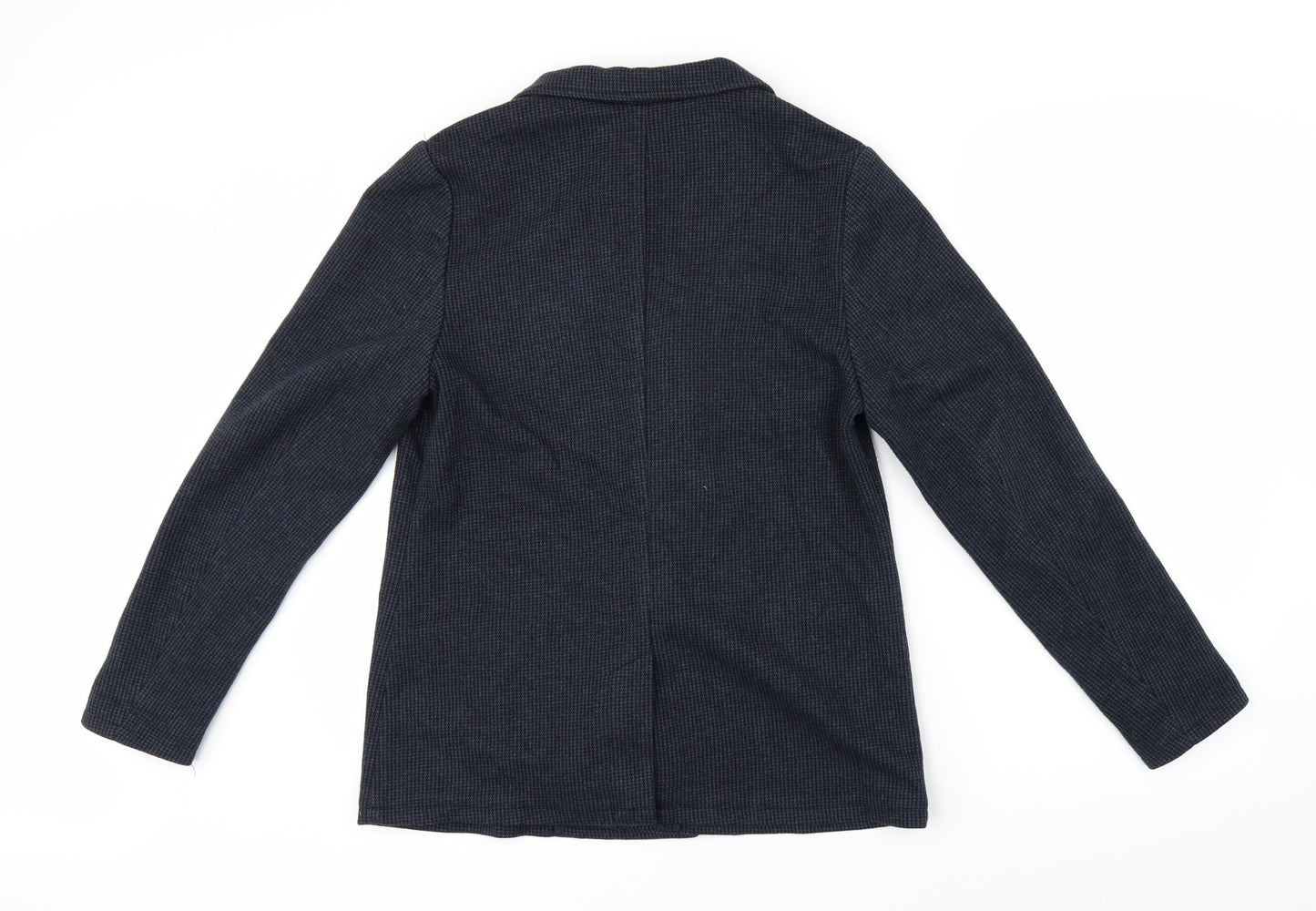 Zara Boys Blue Houndstooth  Jacket  Size 13-14 Years